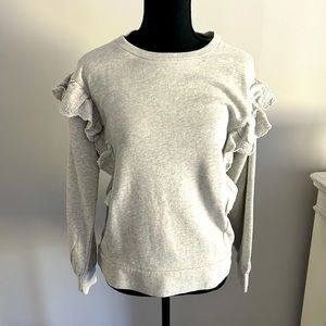 Loft petite small, heather grey sweatshirt